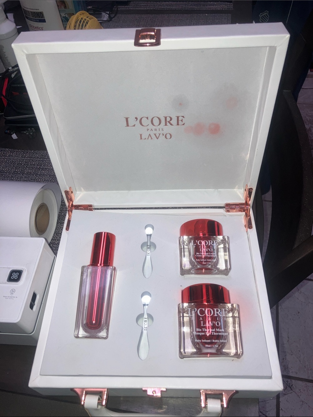 L’core lav’o bio thermal cream mask set